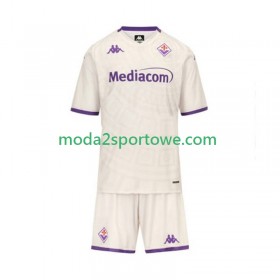 Koszulka ACF Fiorentina Dziecięcy Wyjazdowe Stroje Piłkarskie 2025/26 Krótki Rękaw